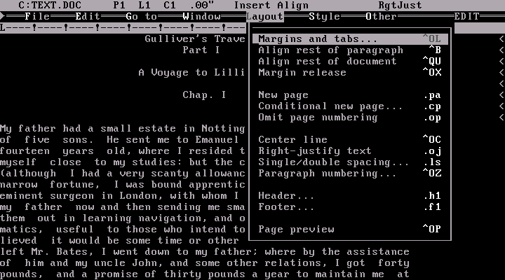 WordStar 5.0